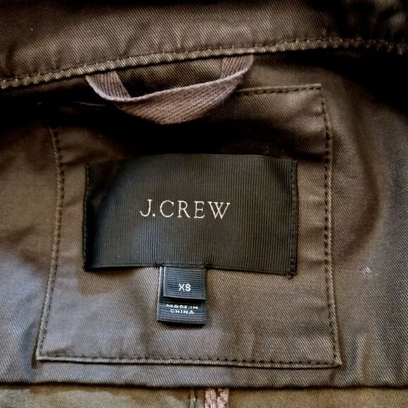 J CREW Downtown Field Jacket Green/Brown - Picture 8 of 14